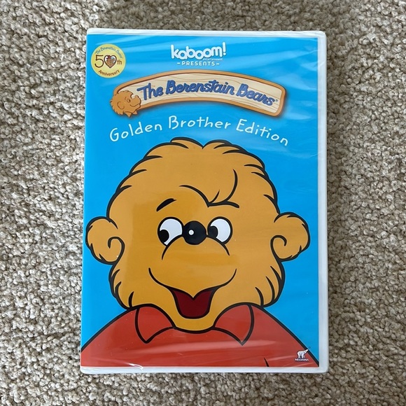 EUC BERENSTAIN Bears Plush Brother Bear NEW DVD Movie Set 50th Anniversary - Picture 5 of 6